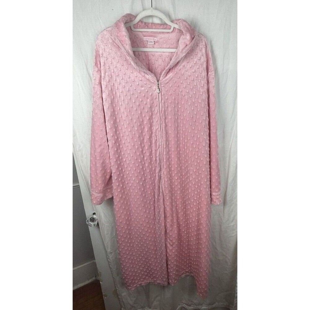 Serenada Pink Long Sleeve Maxi Robe, RN 99249